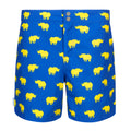 Blue and yellow tailored rhino men's swim shorts trunks swimwear