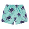 Boys Turtle Mint & Navy Swim Shorts