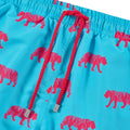 Tiger Sky Blue & Pink Swim Shorts