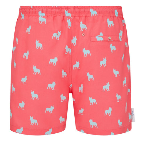 French Bulldog print men's swim shorts trunks swimwear