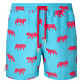 Blue tiger men's swim shorts trunks swimwear