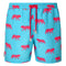 Blue tiger men's swim shorts trunks swimwear